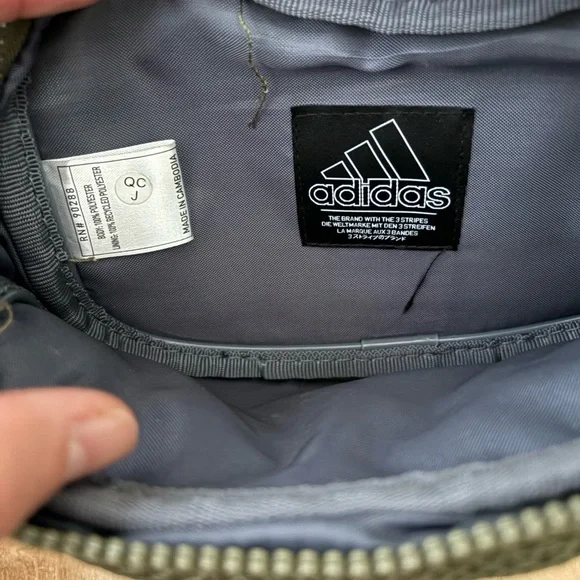 Adidas Green Mesh Waist Bag - Picture 3 of 7
